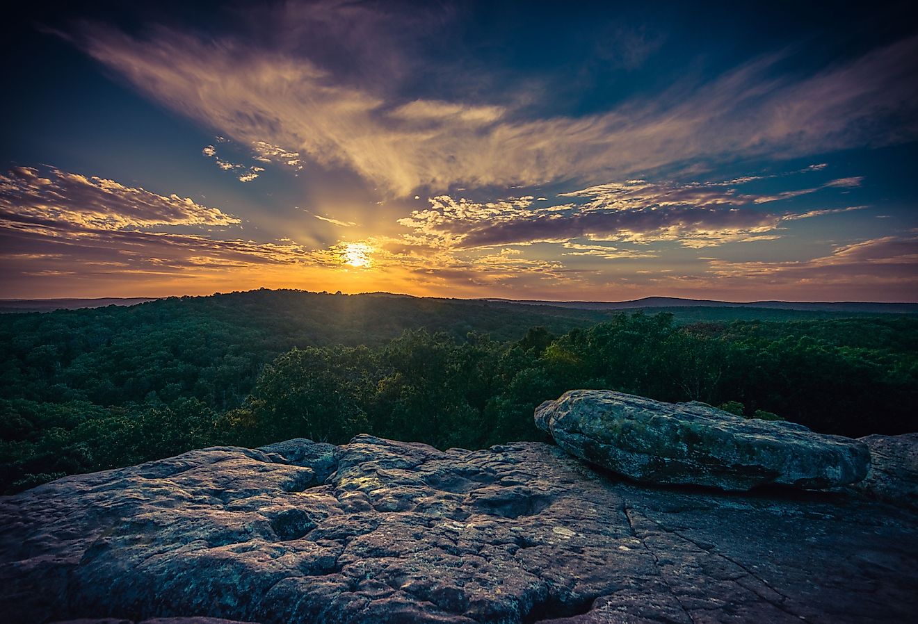 Garden of the Gods Landscape, Shawnee Park, Illinois. 