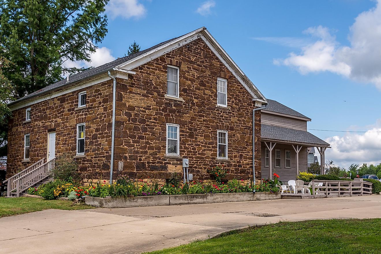 Historic homes in the Amana Colonies, Iowa.