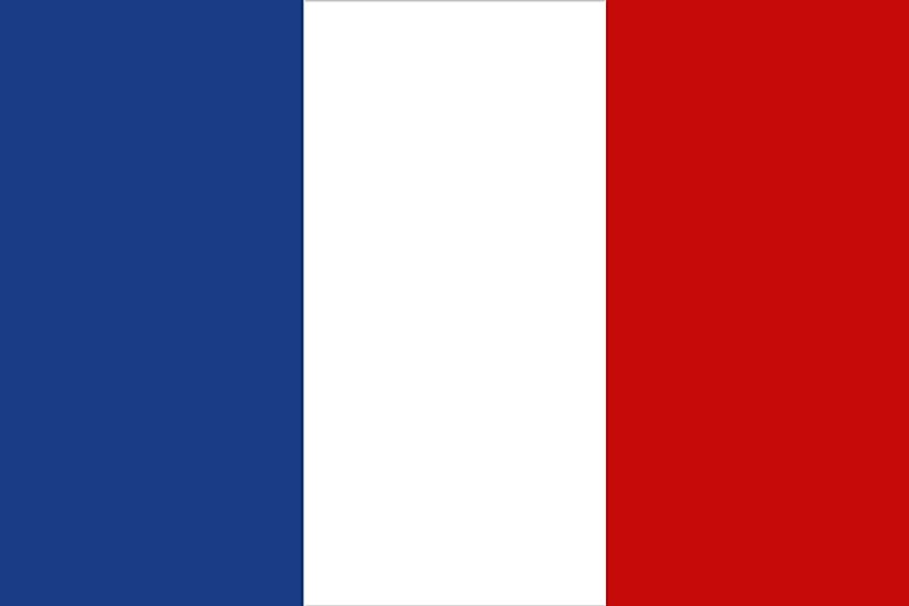 The flag of France.