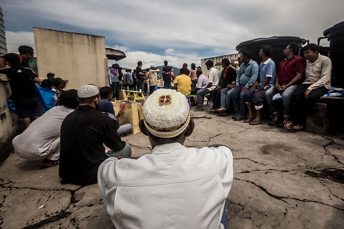 Rohingya refugees are seen here in Malaysia. It has been estimated that up to 140,000 Rohingya people have been displaced in recent years. Photo credit: Abd. Halim Hadi / Shutterstock.com.