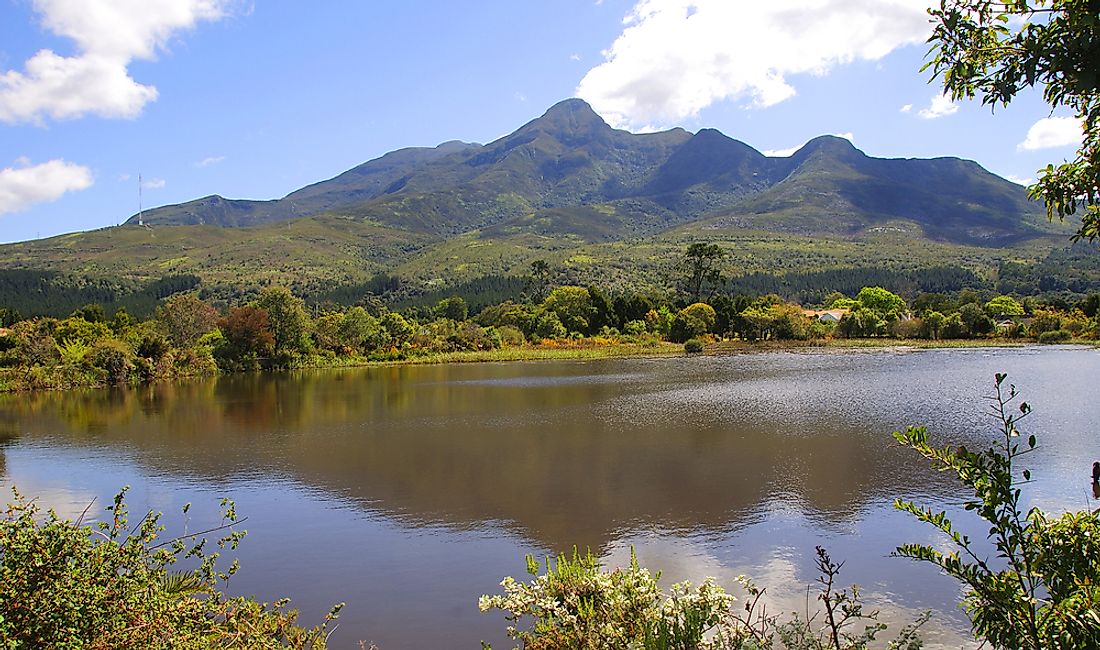 The Outeniqua Mountains in Garden Route, South Africa.