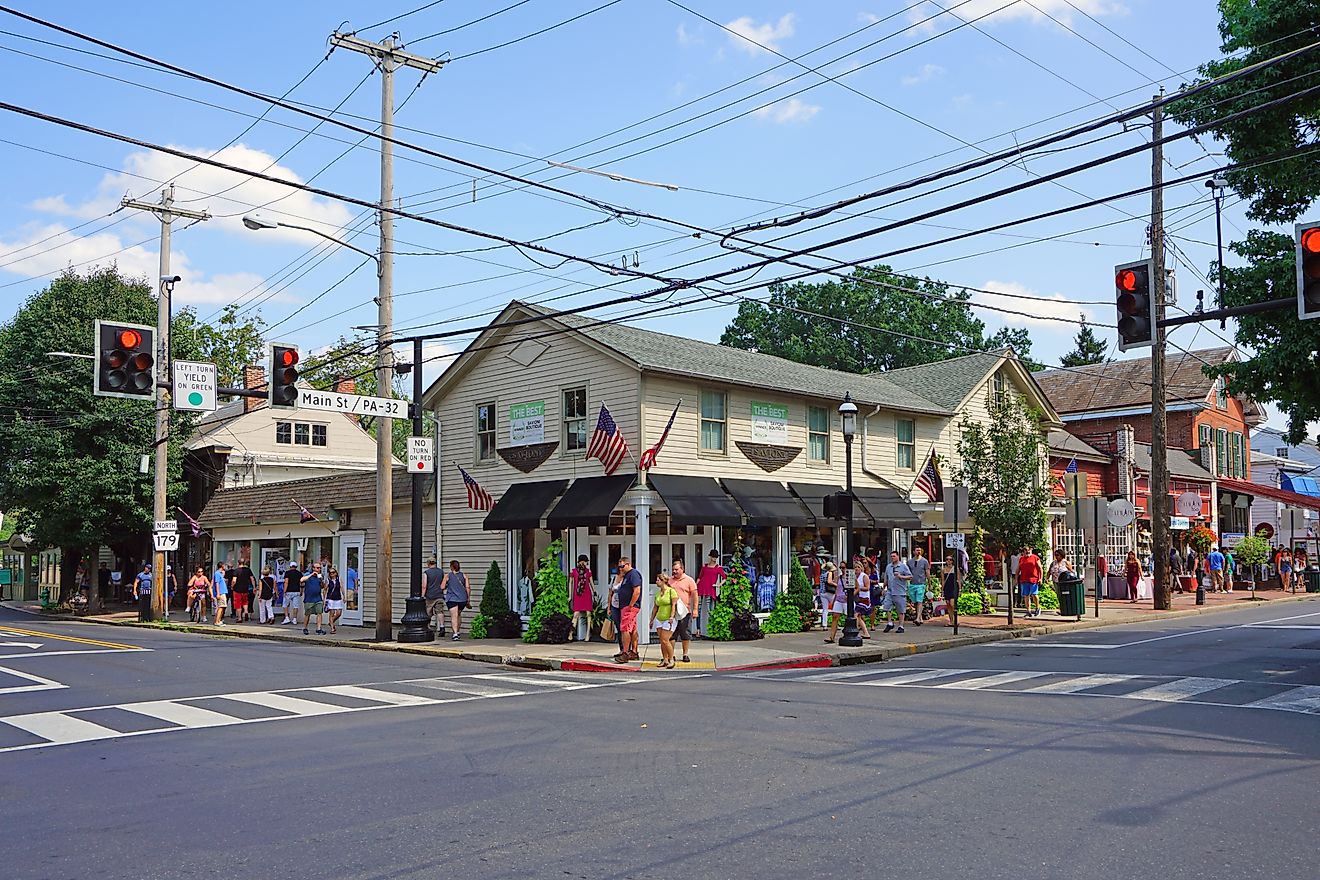 Historic New Hope, Pennsylvania, Bucks County.