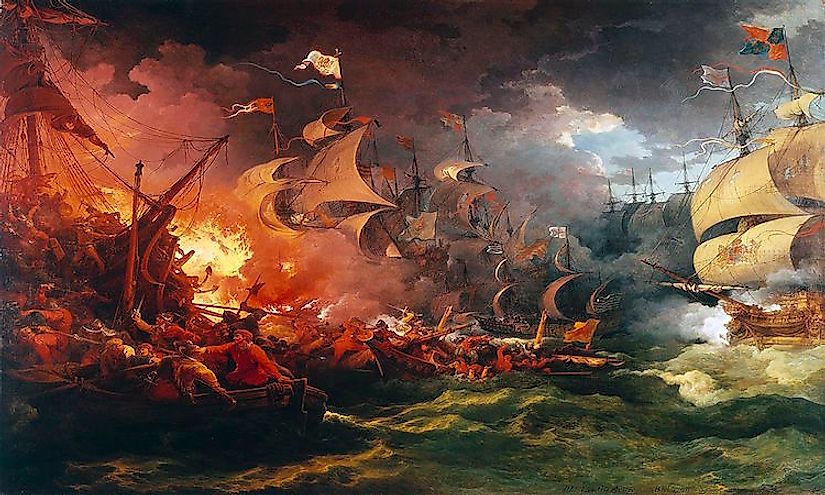 The Spanish Armada: Catholic Spain's failed attempt to overthrow Elizabeth of the House of Tudor and take control of England.