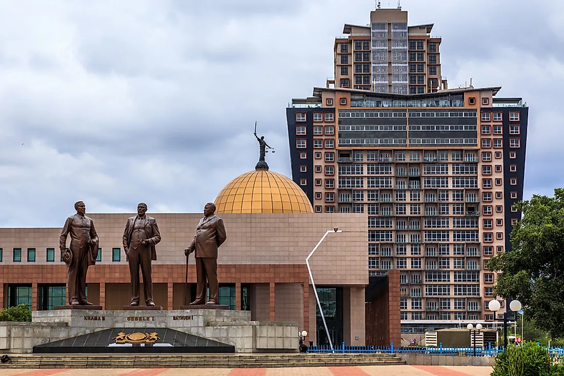 Headquarters of Debswana Diamond Company Ltd in Gaborone, Botswana.