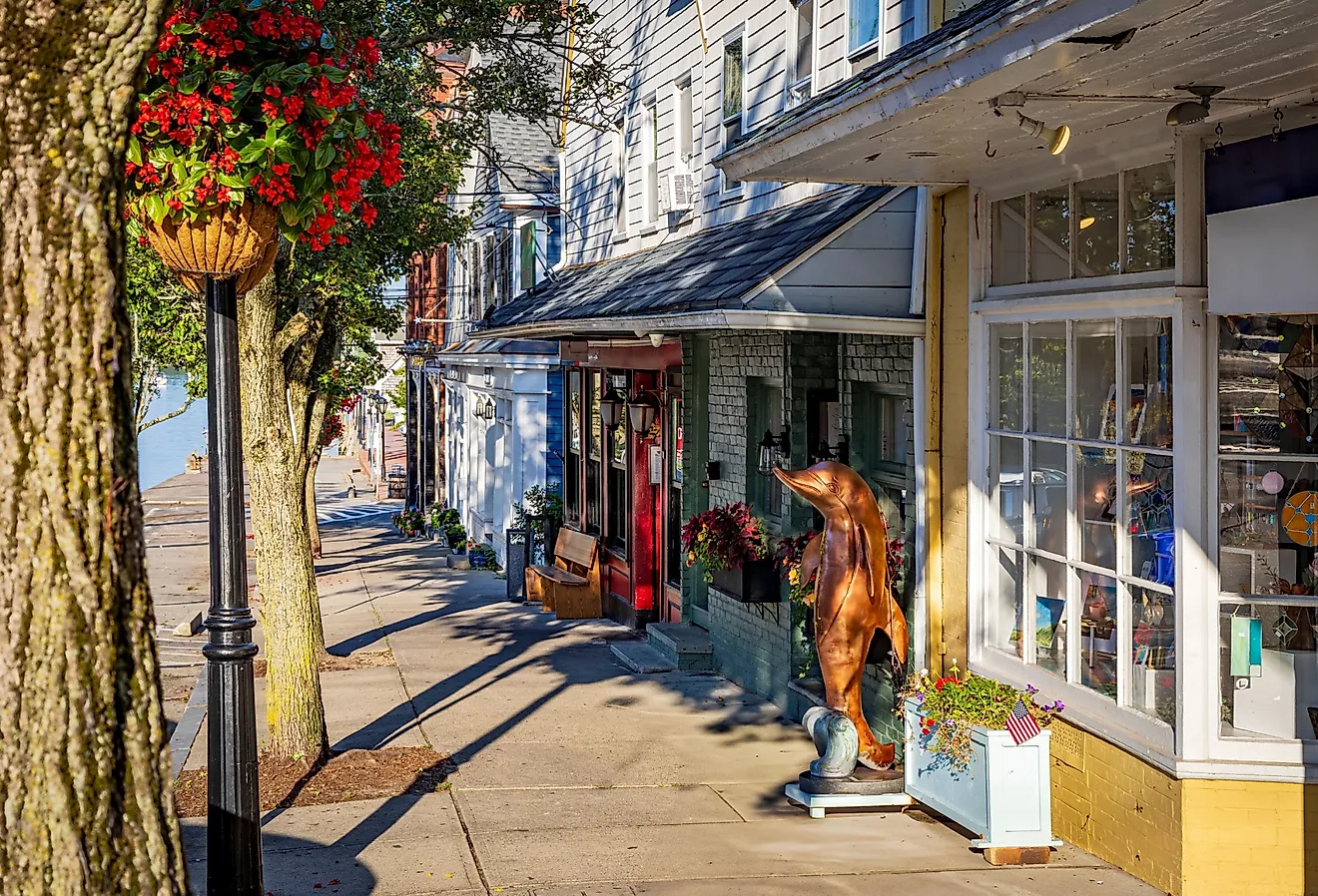 Bristol, Rhode Island's historic district.