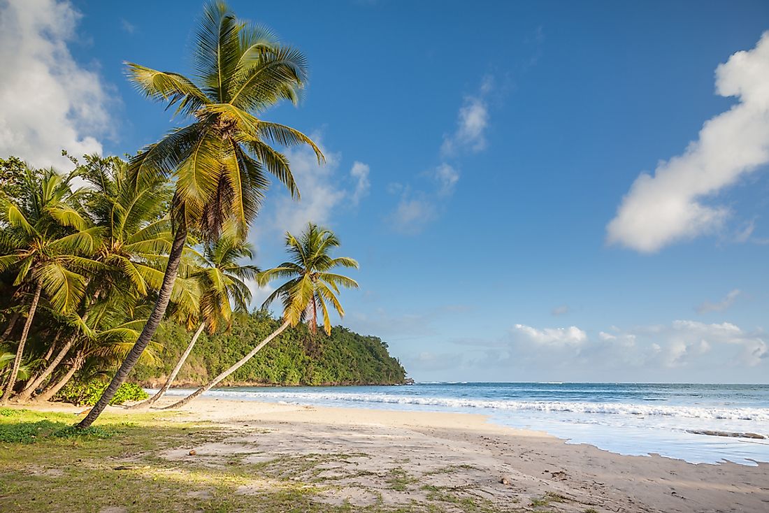 A beach on the island of Grenada. 