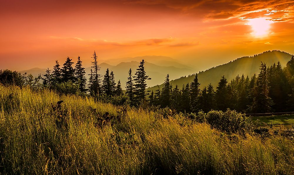 Cozia National Park in Romania. 