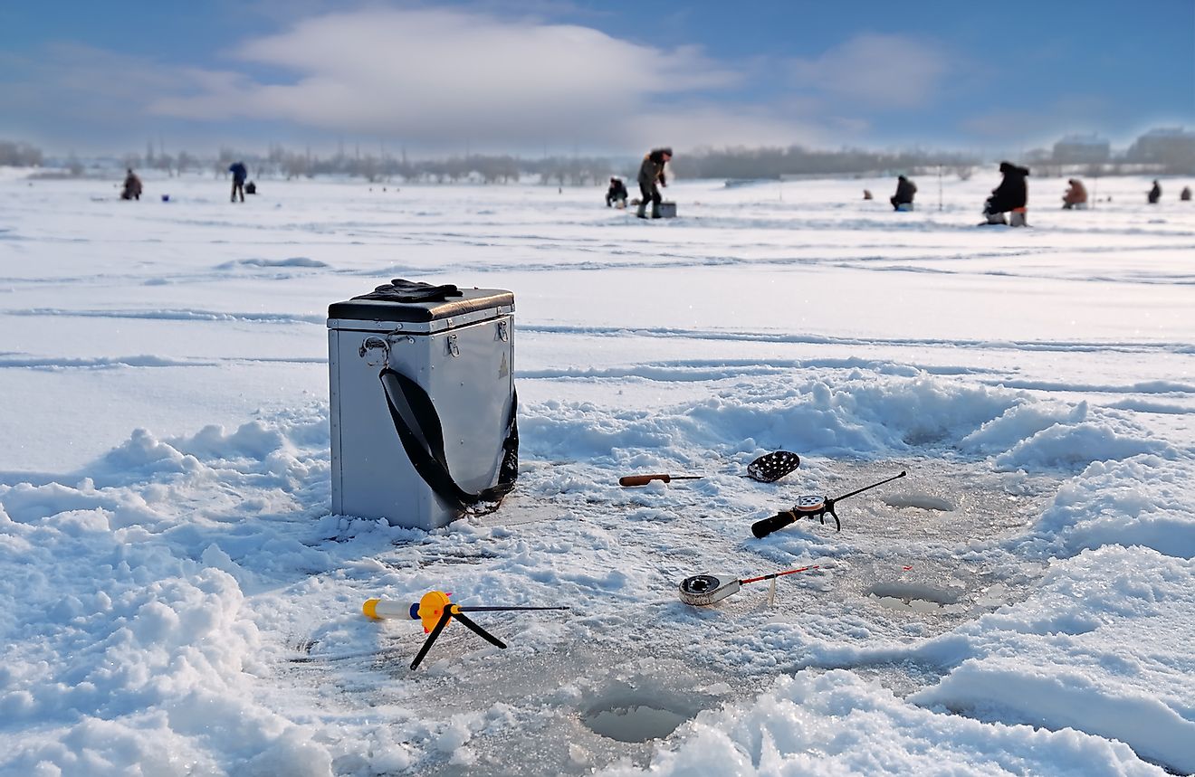 Winter fishing on ice. Image credit: ver0nicka/Shutterstock.com