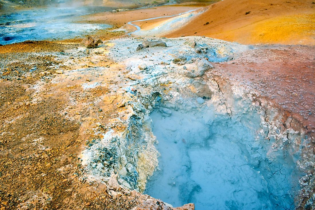 A fumarole in Iceland. 