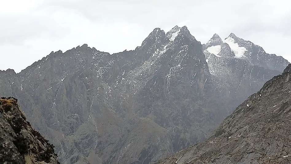 Mount Stanley along the Ugandan border.