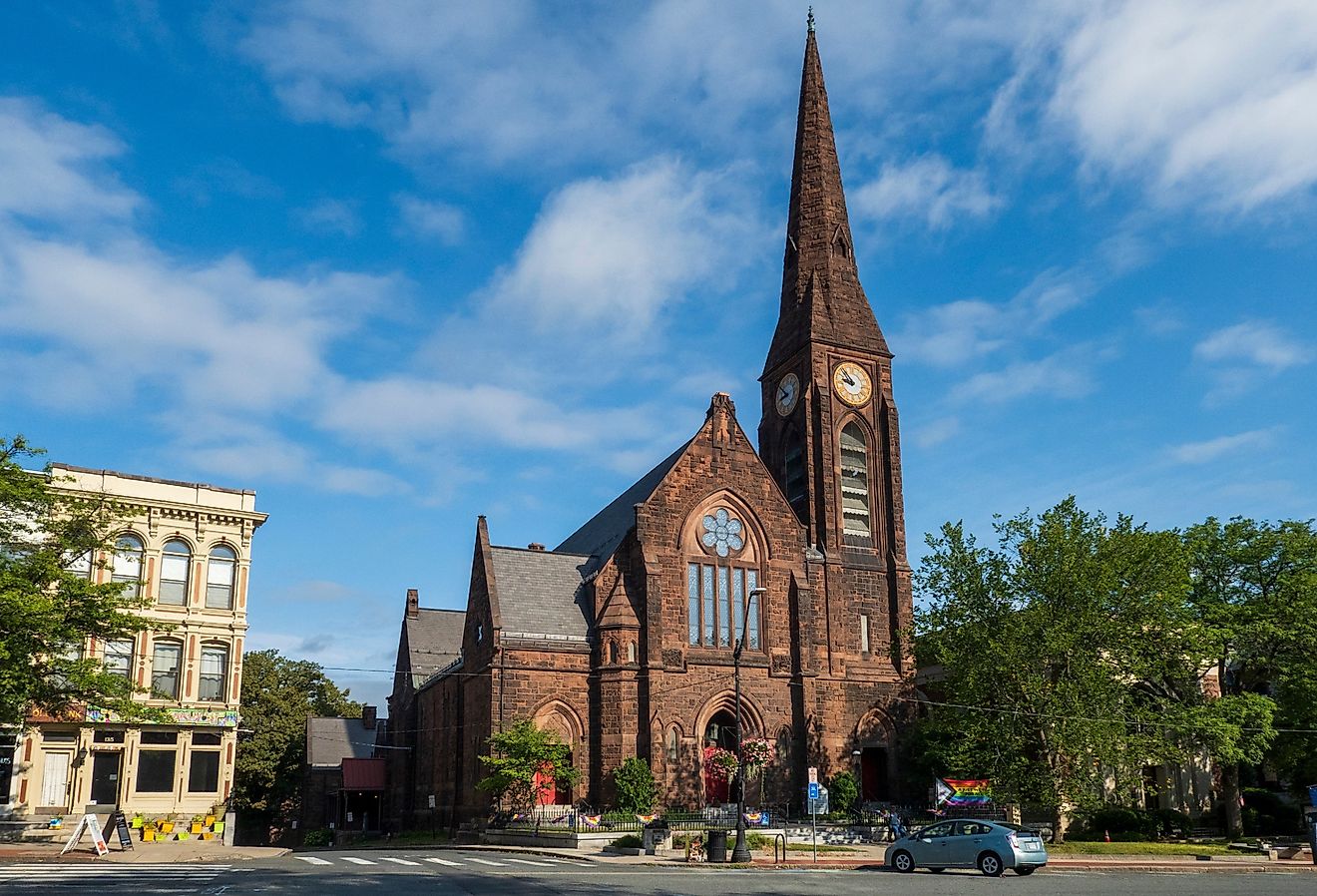 First Church, Main Street, Northampton. Image credit Brian Logan Photography via Shutterstock