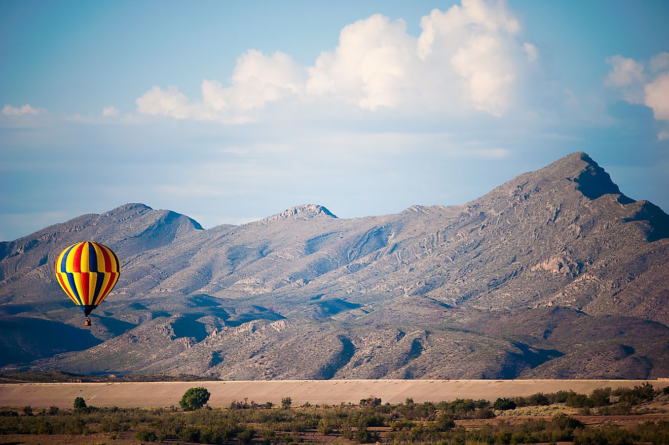 Elephant Butte Lake Balloon Regatta, New Mexico, five miles north of Truth or Consequences.