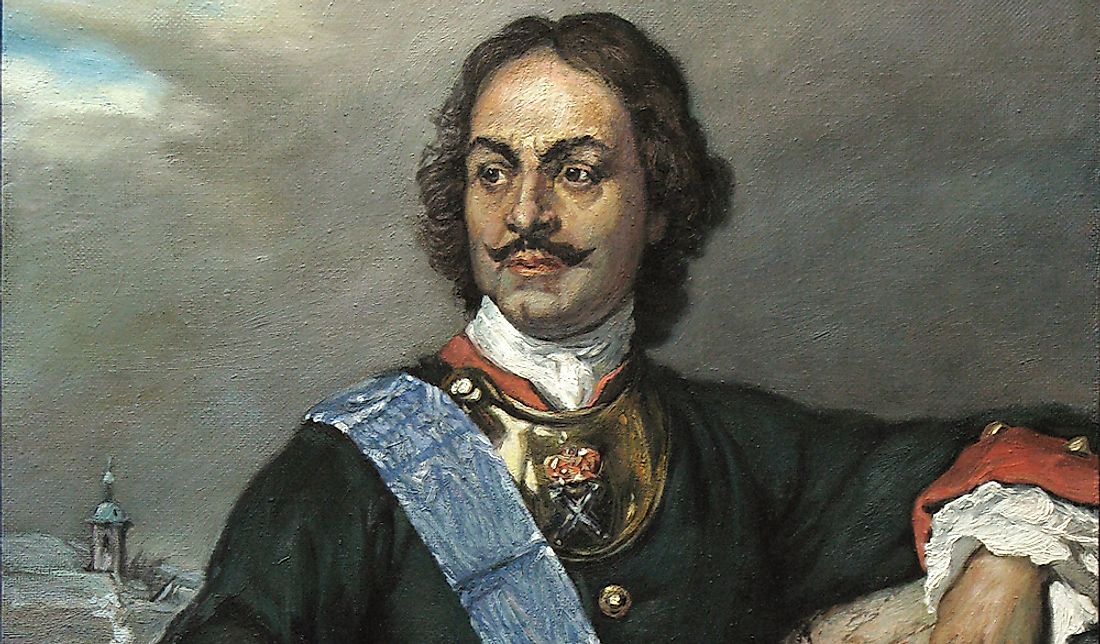 Entre sus muchas reformas, Pedro el Grande fundó la ciudad de San Petersburgo en su propio nombre en 1703.