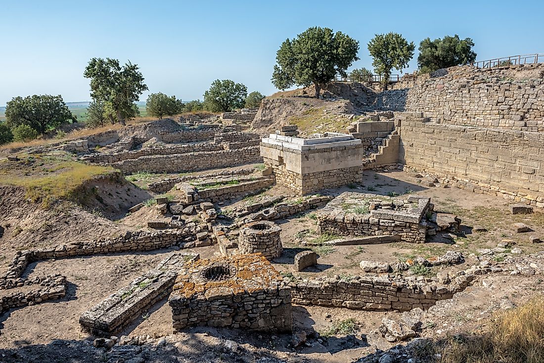 Ruins of the legendary city of Troy. 