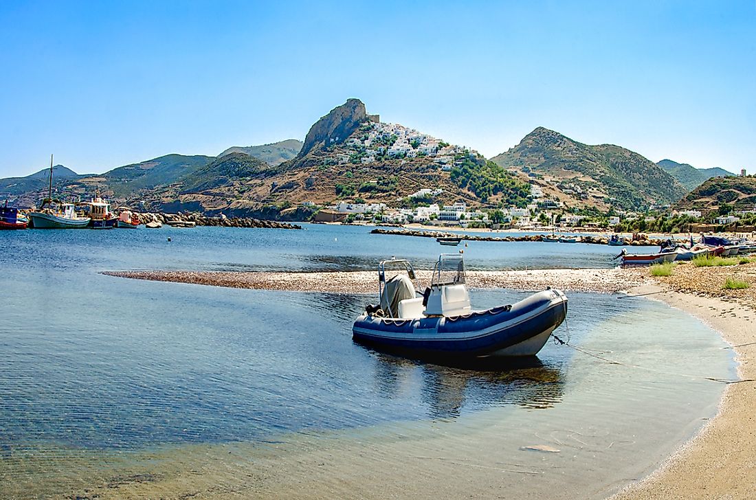 The island of Skiros, located in Sporades. 