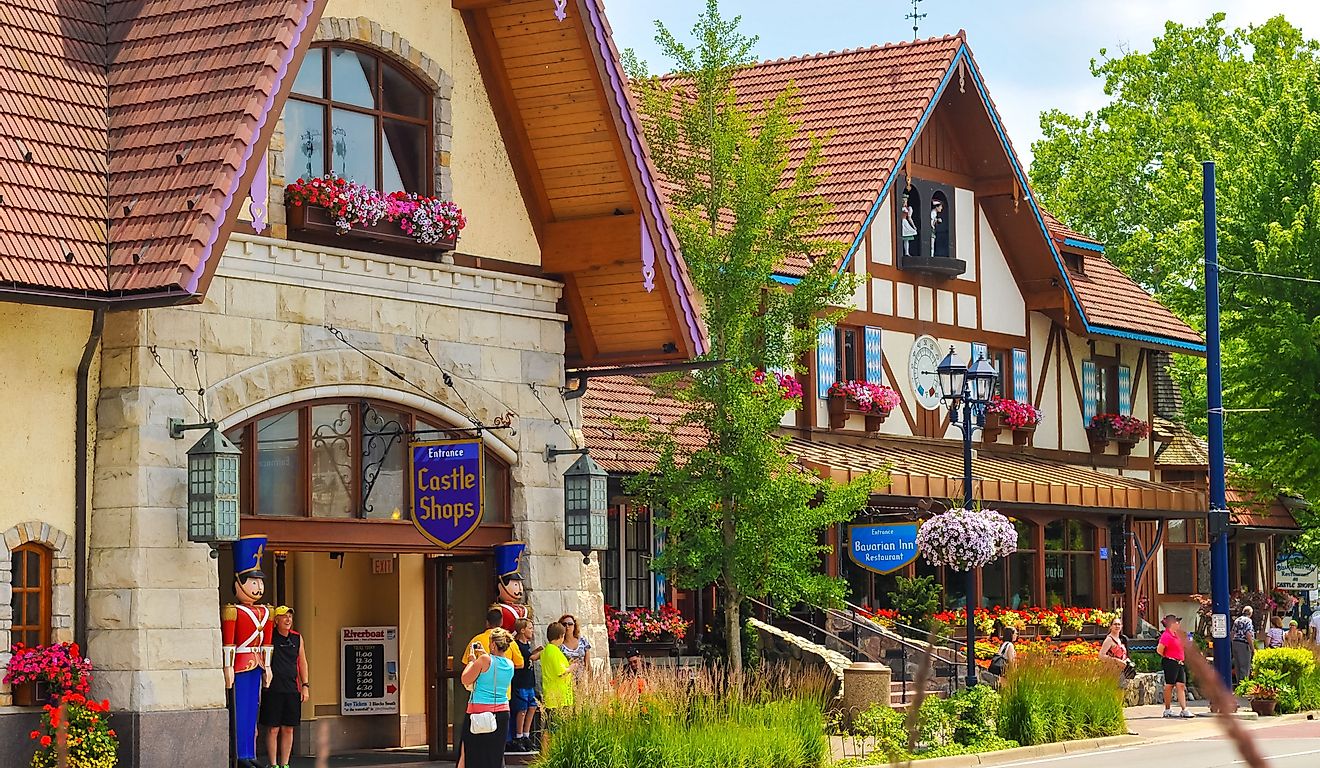 The Bavarian Inn, one of the main restaurants and attractions in this Michigan town. Editorial credit: Kenneth Sponsler / Shutterstock.com