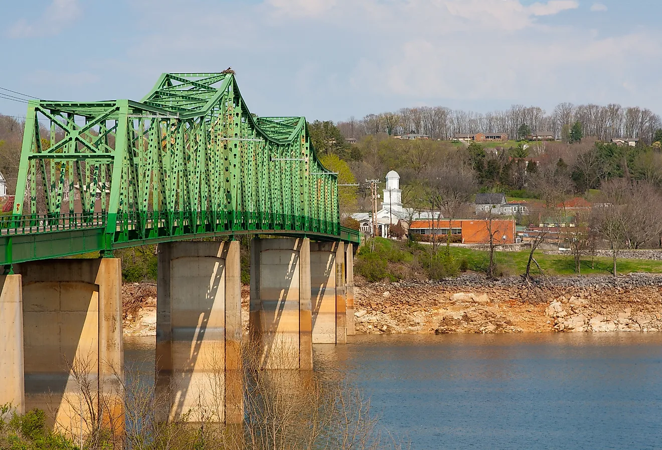 Overlooking the river in Dandridge, Tennessee.