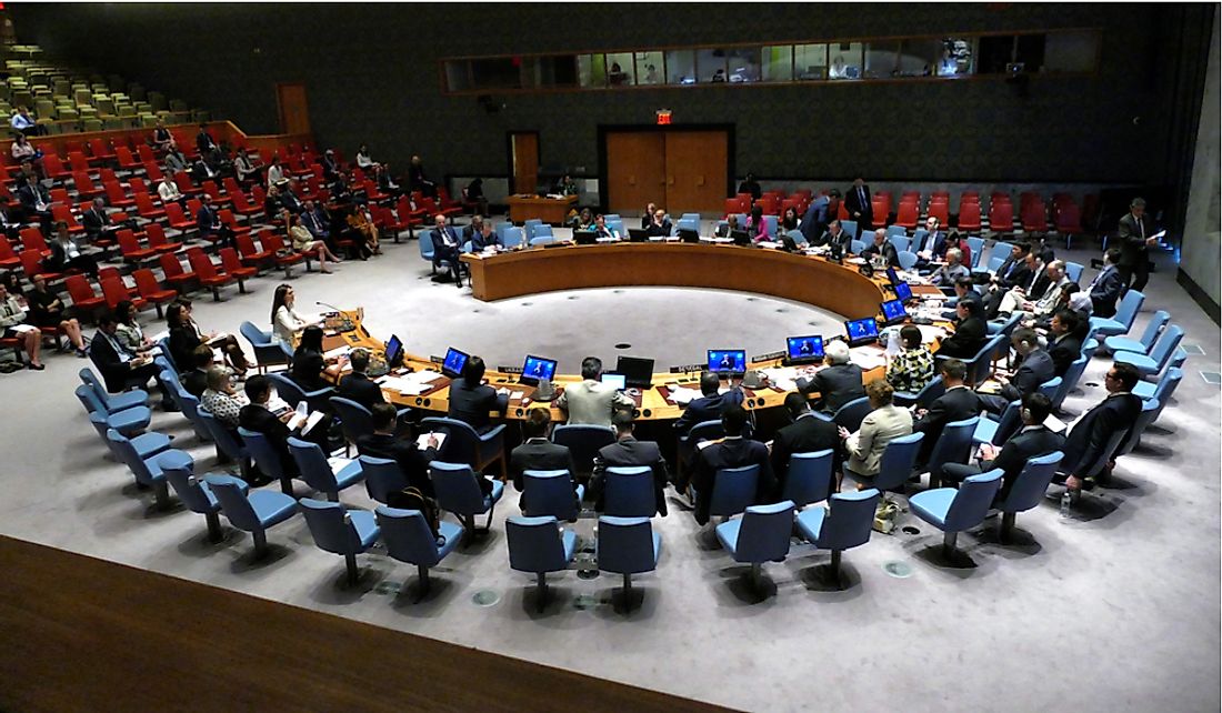 Security Council meeting in New York.  Editorial credit: Golden Brown / Shutterstock.com