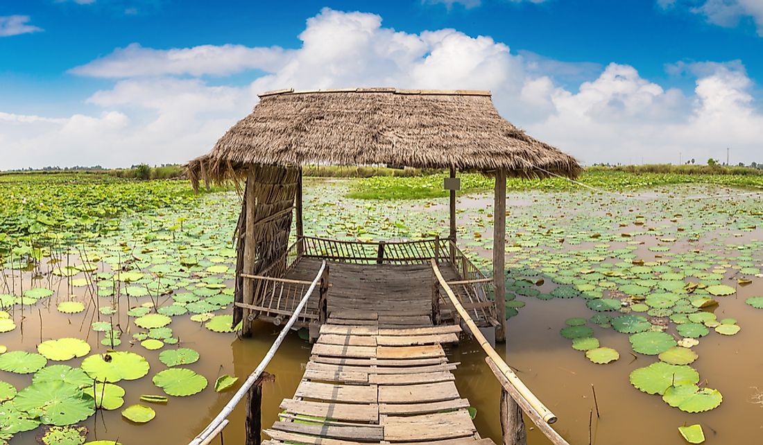 Arable land and water are major natural resources in Cambodia.