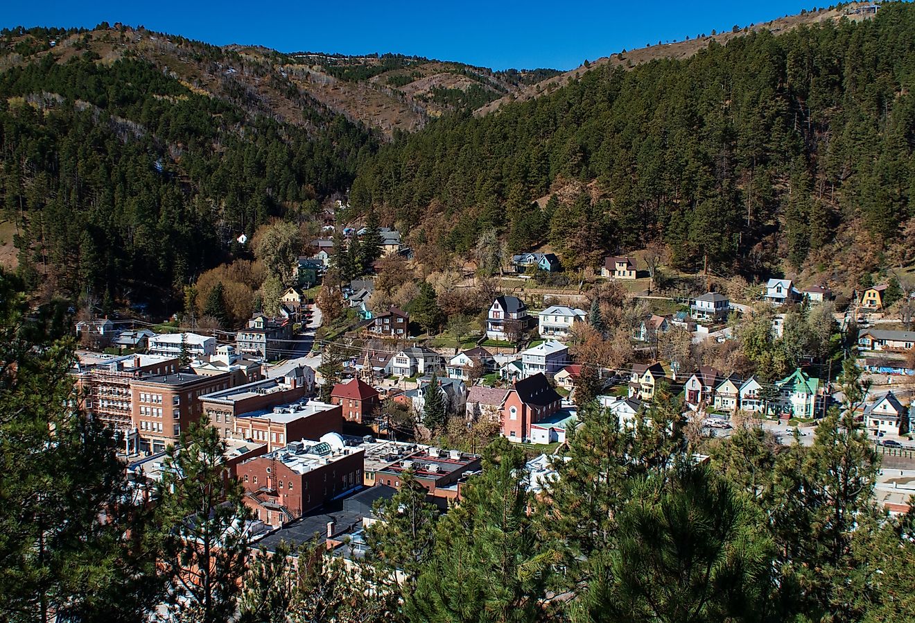 View of Deadwood, South Dakota from Mount Moriah Cemetery