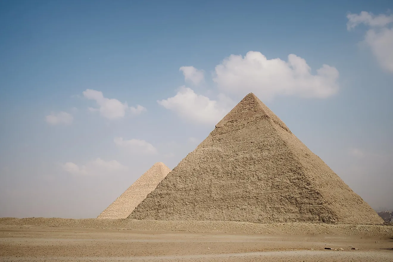 The great pyramids of Giza, Egypt.