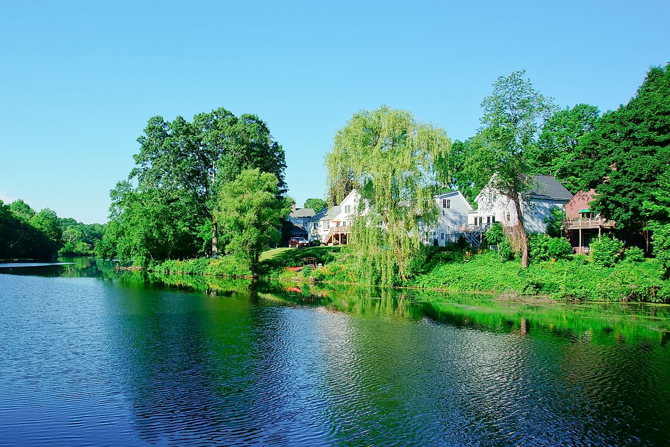 Charles River in South Natick Dam Park Natick Massachusetts USA