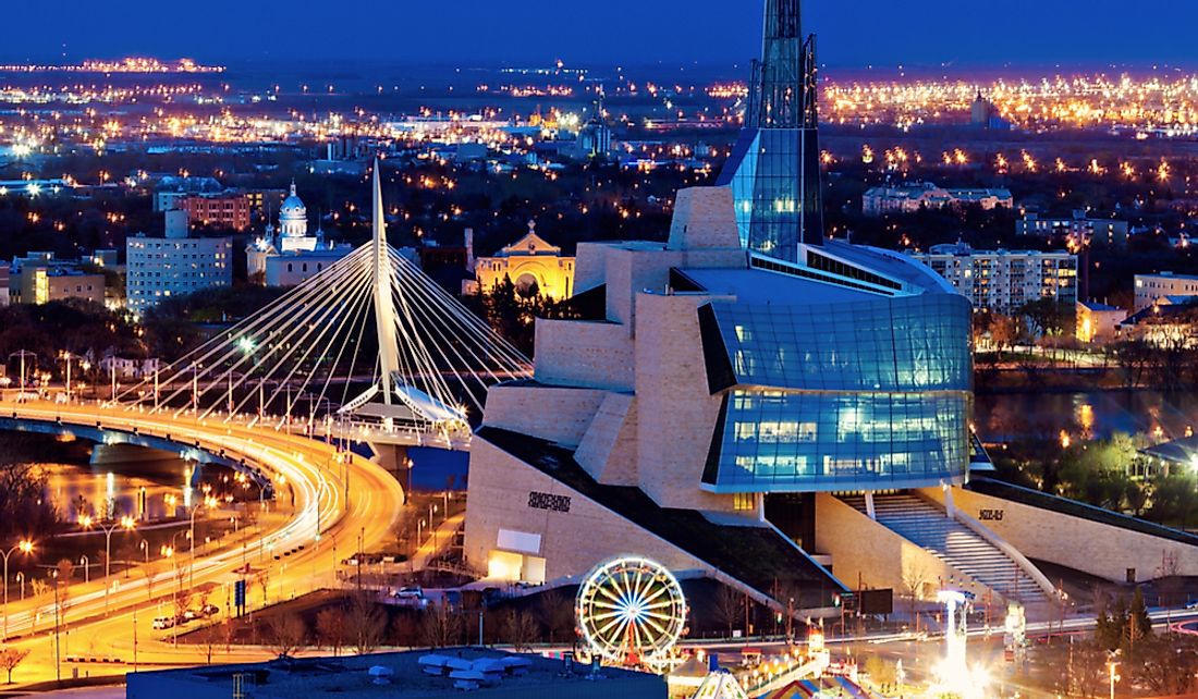 Winnipeg is Manitoba's provincial capital and largest city.