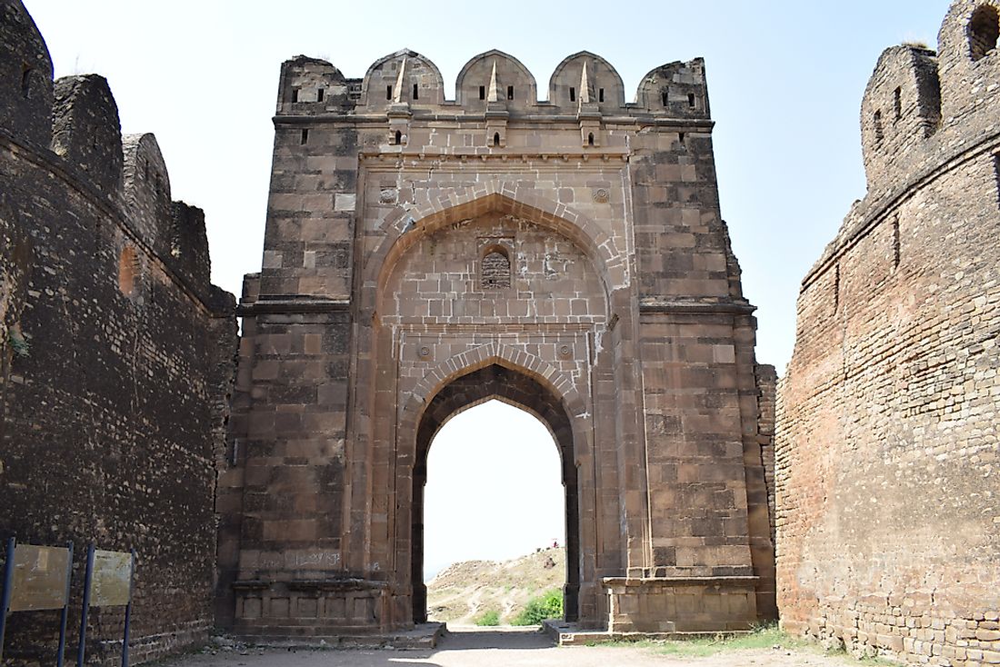 Rohtas Fort, built during the reign of the Pashtun king Sher Shah Suri. 