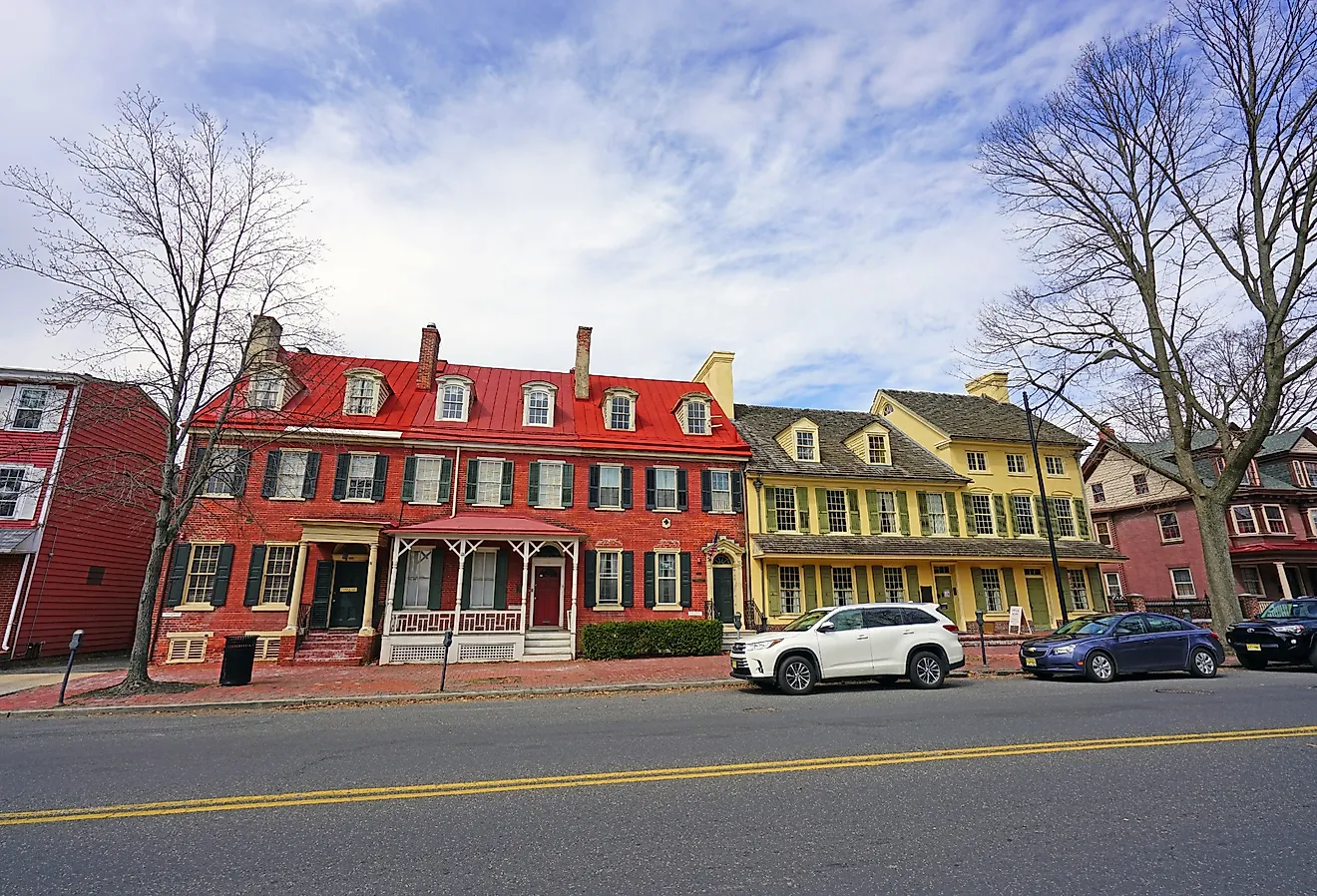 Downtown street in Haddonfield, New Jersey. Image credit EQRoy via Shutterstock