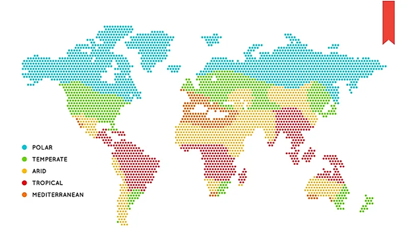 A climate map. 