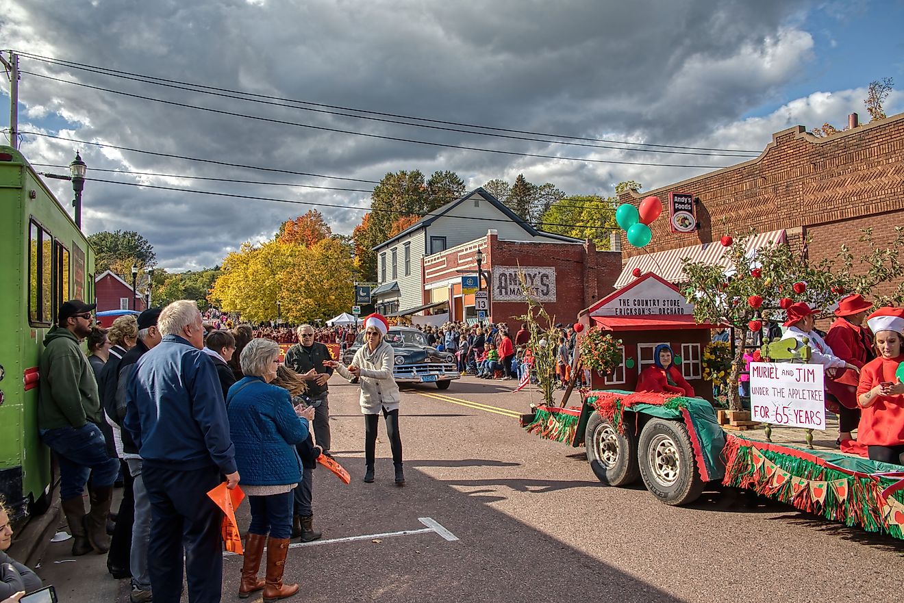 Bayfield, Wisconsin, USA 10-14-19 People enjoy the Annual Applefest