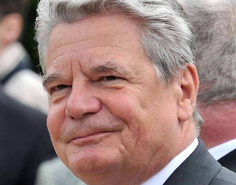Joachim Gauck, the incumbent President of Germany since 2012.
