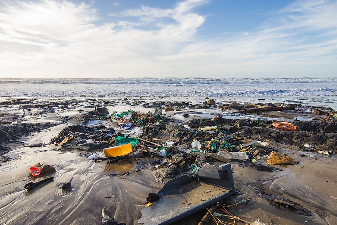 Despite environmental clean-up efforts, plastics are still making their way into ocean water. Photo credit: shutterstock.com.