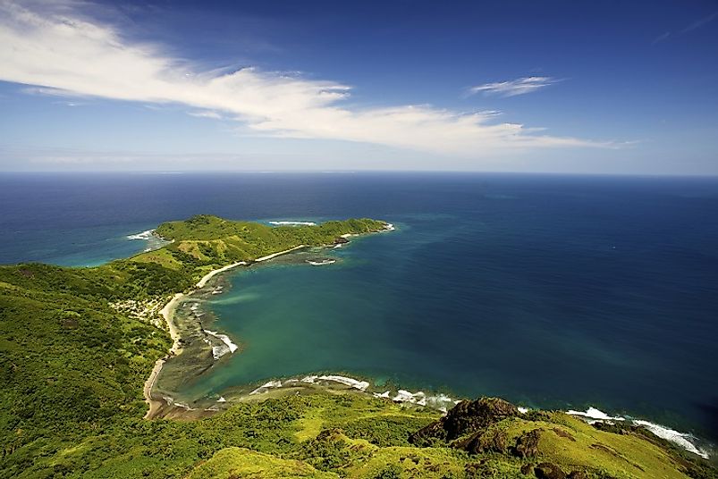 The shores of Waya, one of the largest of the Yasawa Islands.