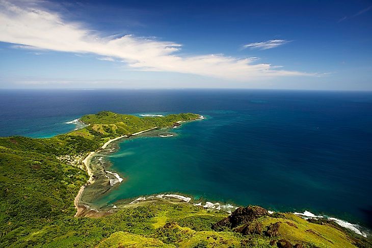 The shores of Waya, one of the largest of the Yasawa Islands.