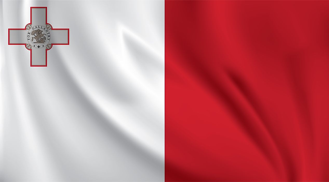 The flag of Malta.