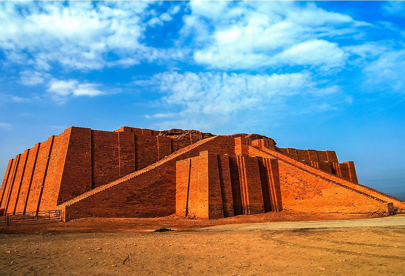 Many Sumerian cities were dominated by these large religious and political buildings called Ziggurats. Image credit Bildagentur Zoonar GmbH via Shutterstock