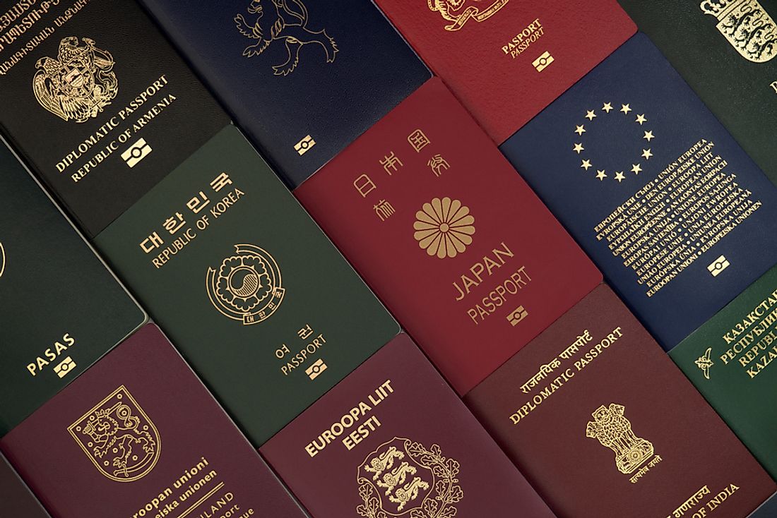 Passports from around the world. 