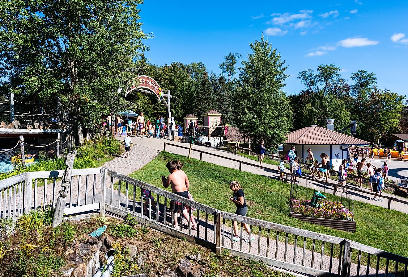 People at Water Safari Park, Old Forge, New York. Image credit Mahmoud Suhail via Shutterstock