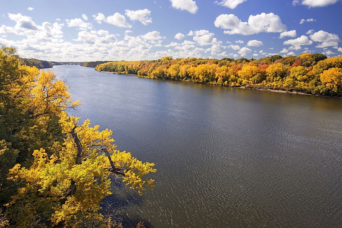The Mississippi River in Minnesota. 