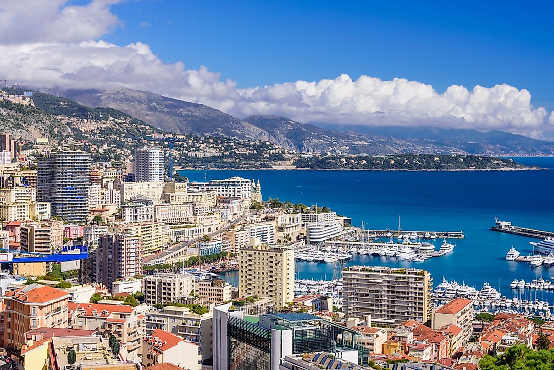 The harbor of Monaco. 