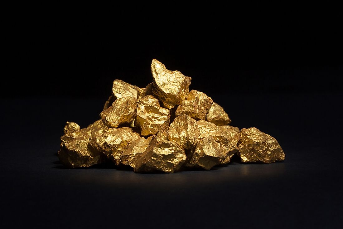 Gold nuggets. 