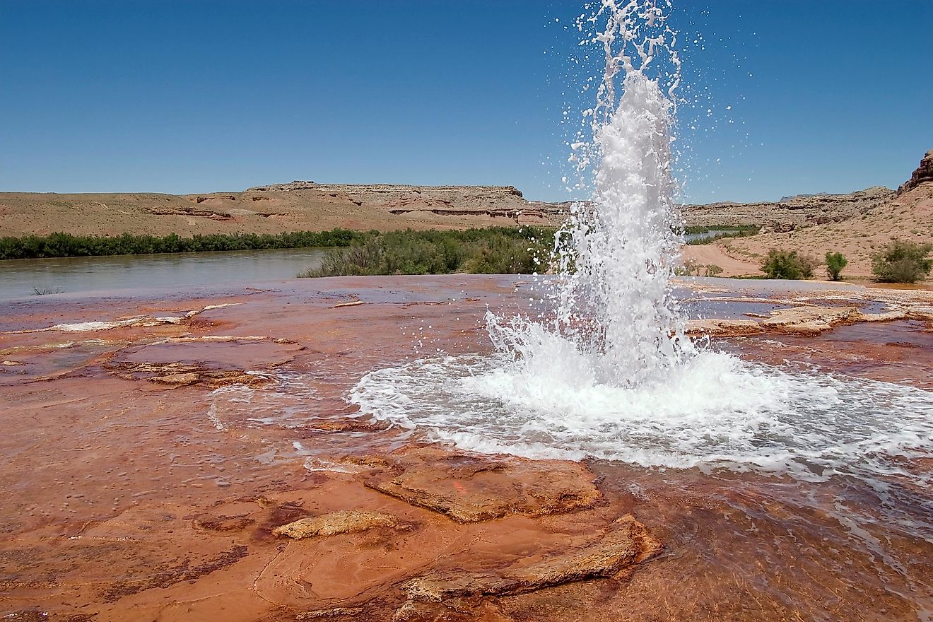 Crystal Geyser on Utah's Green River.