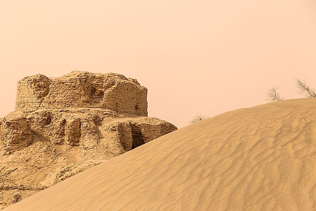 The Lop Desert in China. 