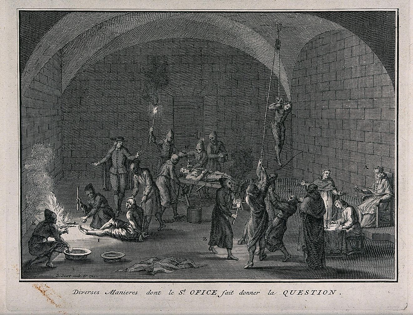 A torture chamber of the Spanish Inquisition