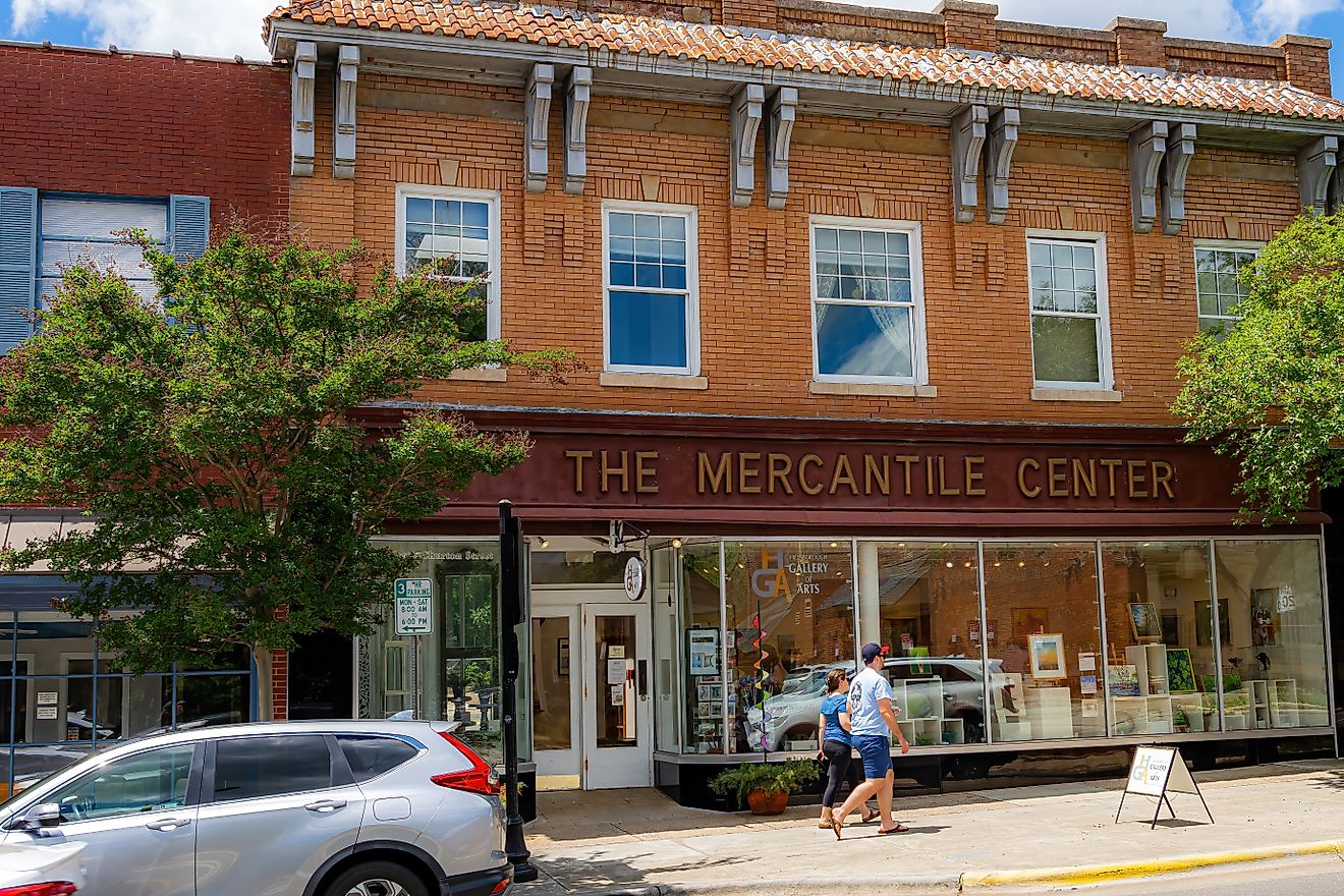 The Mercantile Center is the Home of the Gallery of Arts in Hillsborough, North Carolina