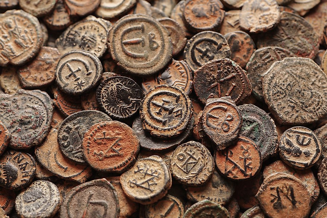 Recreation of old Byzantine coins. The Manzikert is significant for representing the end of the Byzantine Empire. 