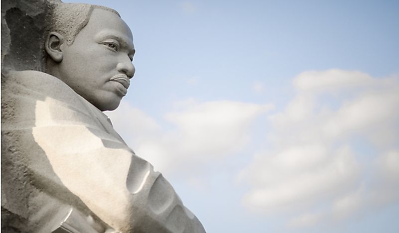Statue of Martin Luther King Jr. in Washington, D.C. Editorial credit: lazyllama / Shutterstock.com.