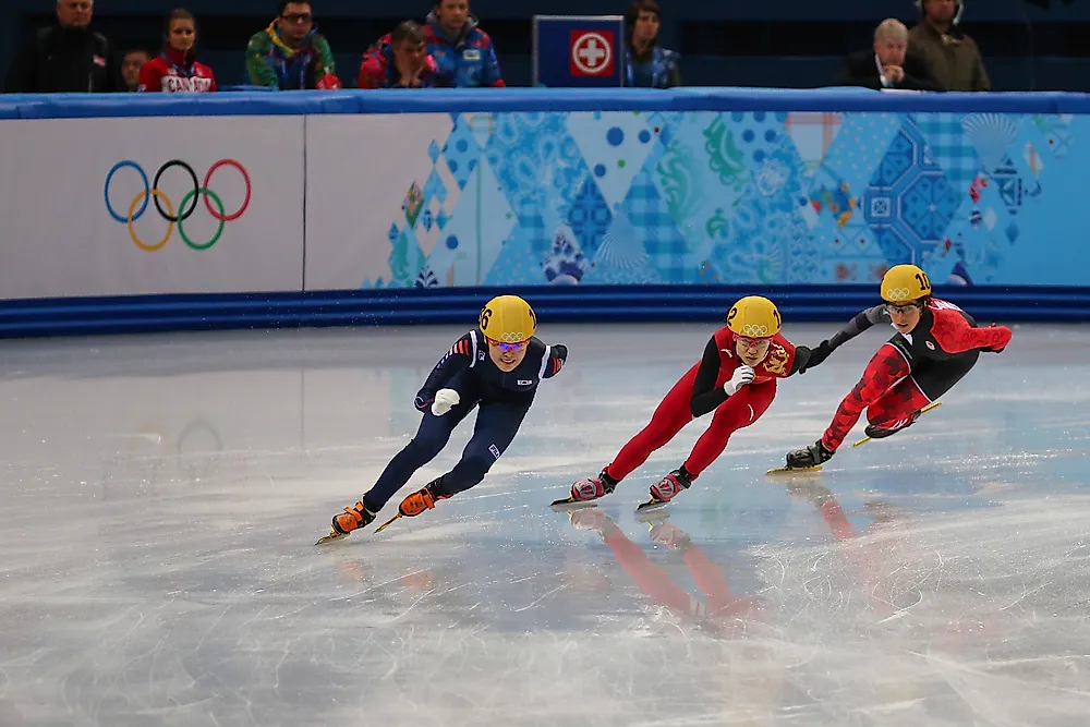 Winter Olympic Games Short Track Speed Skating WorldAtlas