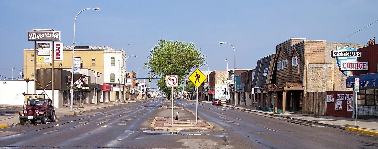 Dakota Avenue in Wahpeton, North Dakota. Tim Kiser / Commons.Wikimedia.org